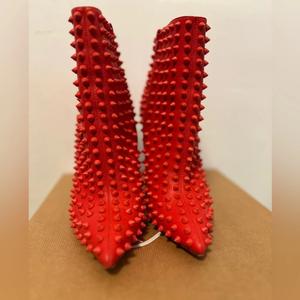 Christian Louboutin Snakilta Black Booties - Picture 5 of 10